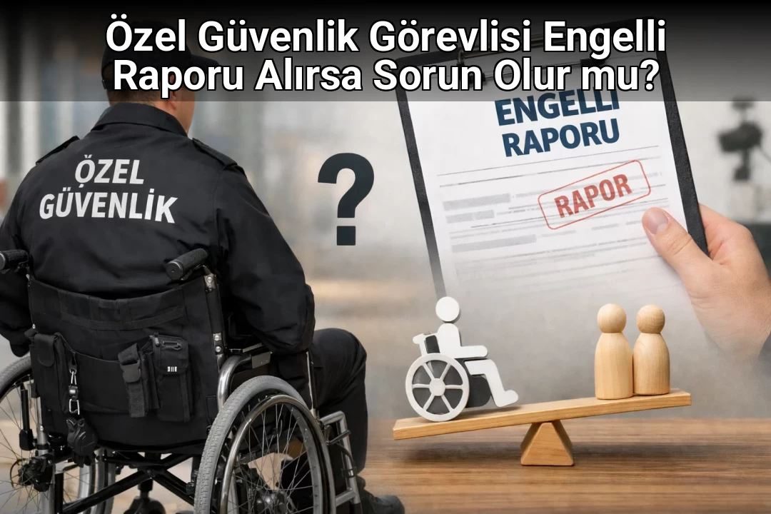 Özel Güvenlik Görevlisi Engelli Raporu Alırsa Sorun Olur mu?